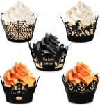 Whaline 100 Pcs Halloween Cupcake