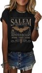 Skeleton Halloween Shirt for Women Fall