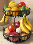 2 Tier Fruit Basket for Kitchen Counter