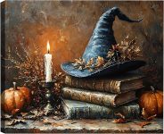 Framed Halloween Canvas Wall Art for