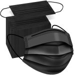 100 PCS Disposable Face Masks, Black
