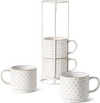 LE TAUCI Stackable Coffee Mugs Set with