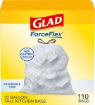 Glad ForceFlex Tall Kitchen Drawstring