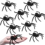 Plastic Spiders Halloween Decorations,