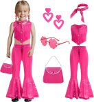 Girls Movie Doll Costume, Kids Rose