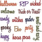 18 Pieces Holiday Words Thinlits Die