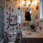 Halloween Bloody Handprint Footprint