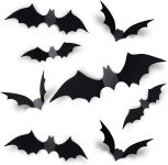 Coogam 60PCS Halloween Bats Decoration,