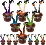 Whaline Halloween Cupcake Toppers Witch