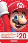 $20 Nintendo eShop Gift Card [Digital