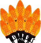Orange Halloween String Lights Outdoor,