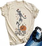 Halloween Pumpkin Shirts Women Fall
