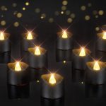 Homemory Black Tea Lights Candles