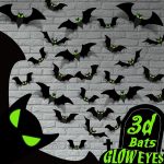 Halloween Decorations - 56 Pcs Spooky 3D