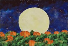 Funnytree 7x5FT Halloween Pumpkin Field