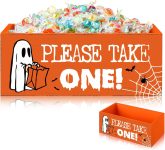 Sintuff Halloween Candy Bowl Wooden