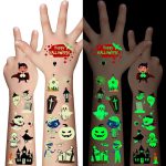 Luminous Halloween Temporary Tattoos for