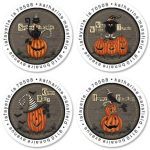 Happy Haunting Round Halloween Return
