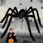 Giant Spider 6.6 Ft, 78" Halloween Decor