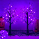 2 Pack 24 Inch Purple Lighted Halloween