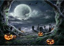 SJOLOON Halloween Backdrop for