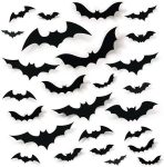 68Pcs Bat Wall Decor, Halloween