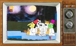 Charlie Brown Halloween TV Fridge Magnet