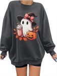 MYHALF Halloween Shirts for Women Spooky