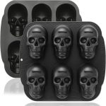 HKNMTT Skull Silicone Baking Pan for