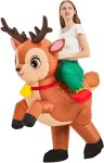 Inflatable Reindeer Costume Adult Blow