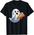 Ghost Eating Pizza Halloween Men Women