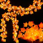 Fall Decor 2 Pack Lighted Fall Garland,
