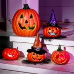 JOYIN 5 Pcs Light Up Halloween Pumpkin