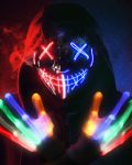 STONCH Halloween Glow Mask Skeleton