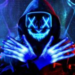 Halloween LED Light Up Mask, Scary