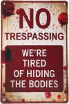 Halloween Decorations Metal Tin Sign for