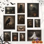 97 Decor Vintage Halloween Wall Art
