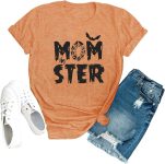 Momster T Shirt Women Funny Halloween