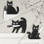 Dripykiaa Black Cat Halloween Wall Decor