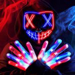 JOYIN Halloween Led Light Up Scary Mask