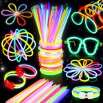 BUDI 467Pcs Glow Sticks Halloween Party