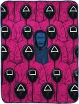 Jay Franco Squid Game Pink Army Throw