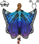 Butterfly Costumes Wing Cape Shawl 3Pcs
