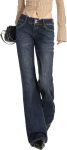 EMMIOL Stretchy Y2K Flare Jeans for