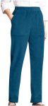 Womens Corduroy Pants Casual Elastic