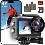 ODDV 4K60FPS 30MP Action Camera with