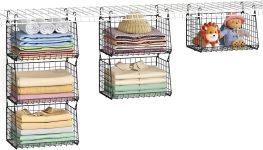 3-Tier Foldable Hanging Closet Organizer