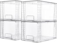 Vtopmart 4 Pack Large Stackable Storage