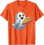 Ghost Eating Pizza Halloween Men Women