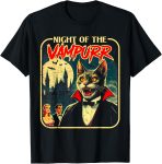 Night of the Vampurr Funny Cat Halloween